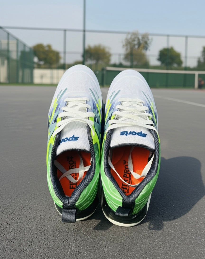 AeroGlow White Sports Sneakers