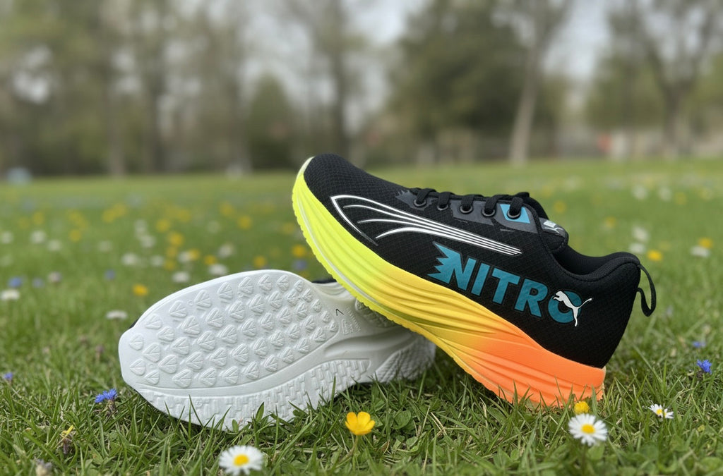 NitroRush Black Neon Running Sneakers