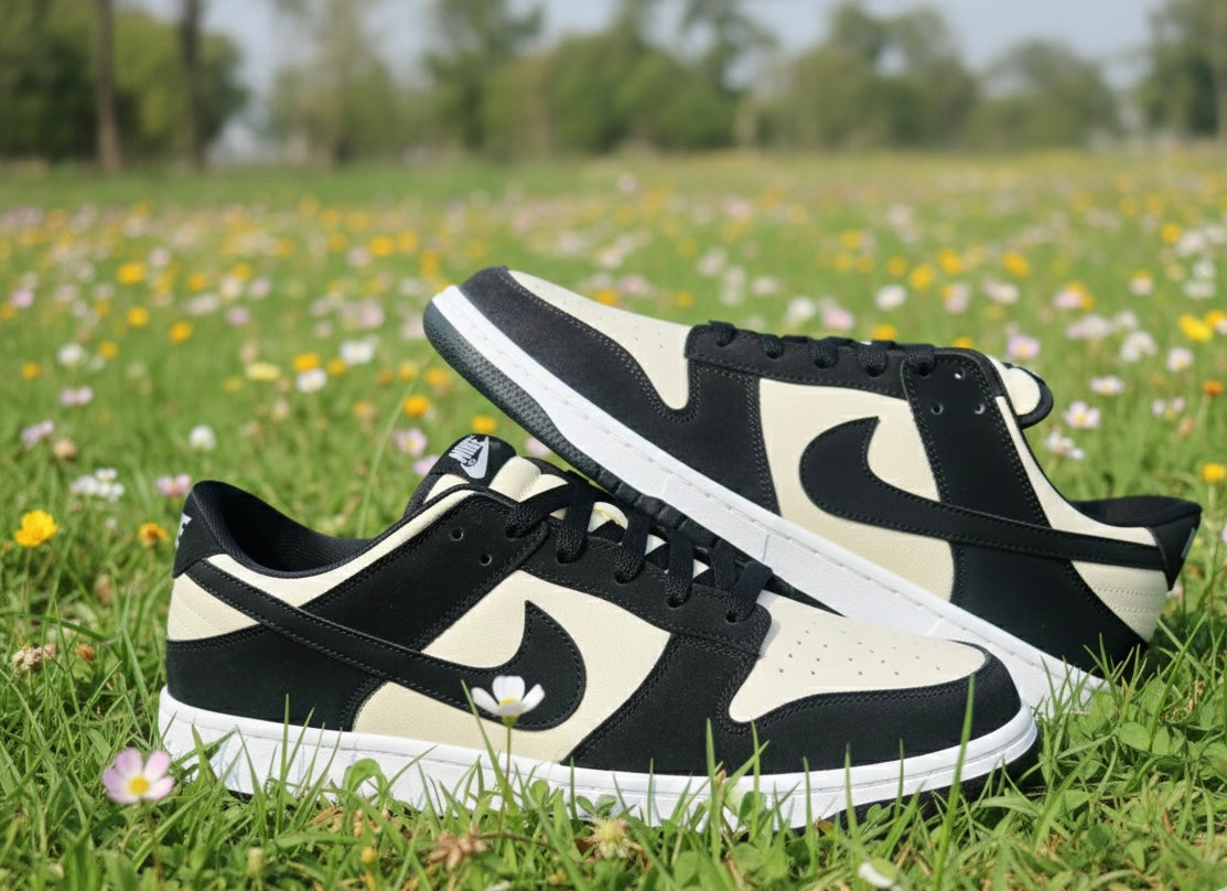 RetroCraft Black & Cream Sneakers