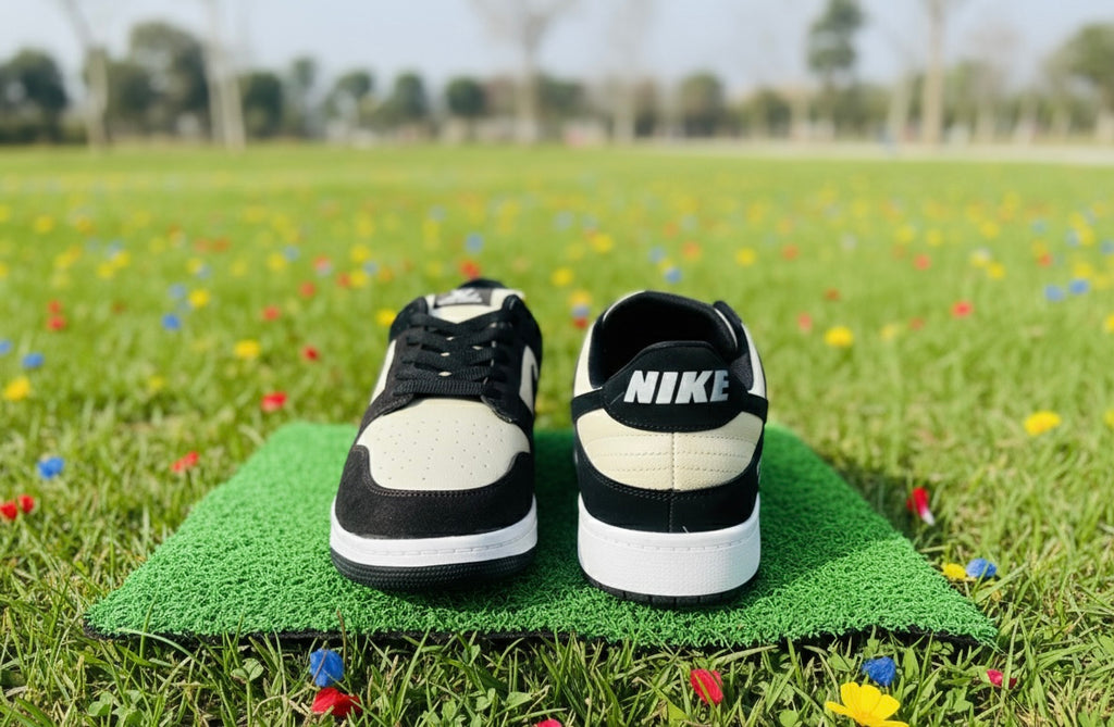 RetroCraft Black & Cream Sneakers