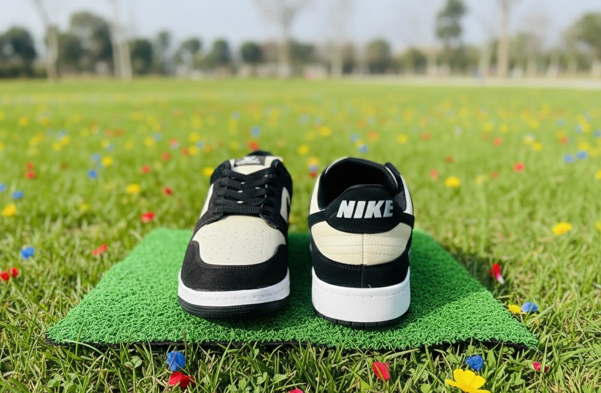 RetroCraft Black & Cream Sneakers