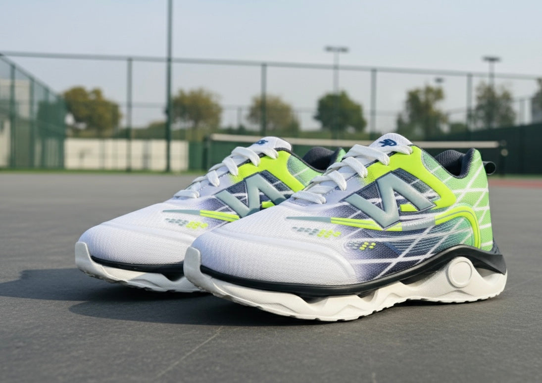 AeroGlow White Sports Sneakers