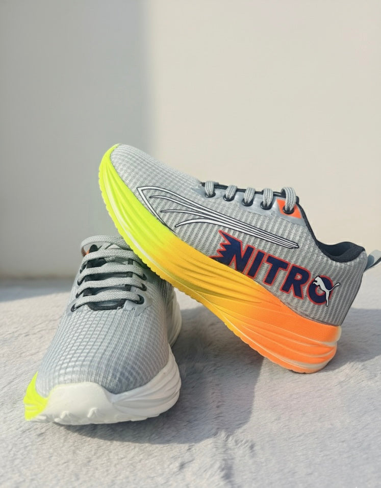 NitroRush Neon Running Sneakers