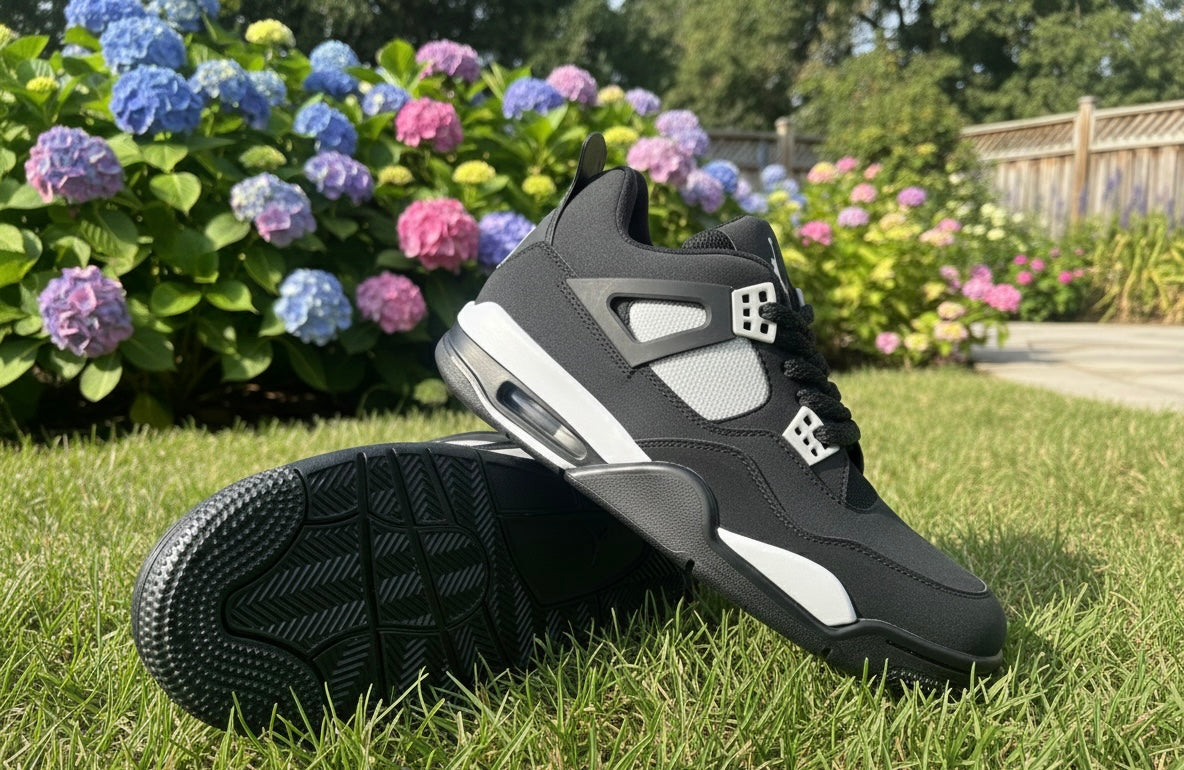 CourtMax Black High-Grip Sneakers