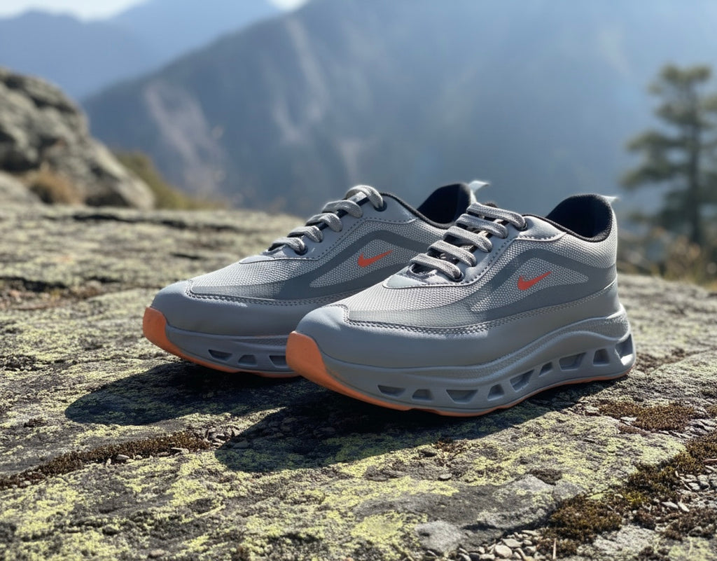 TrailNova Grey Sports Sneakers