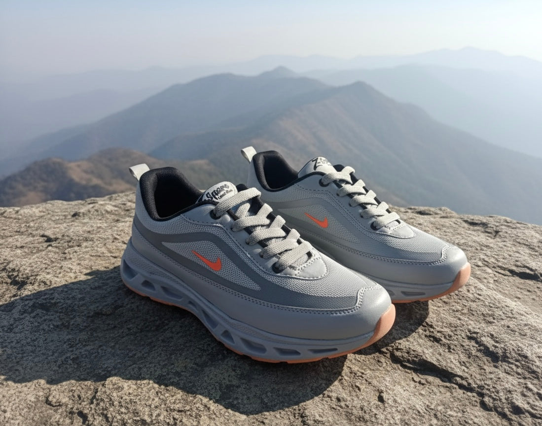 TrailNova Grey Sports Sneakers